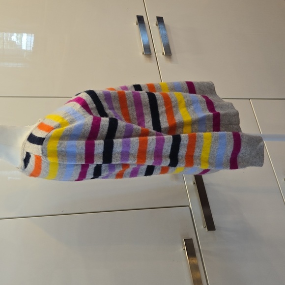 Charter Club Luxury Cashmere Striped Crewneck Sweater Size Large - Picture 2 of 8